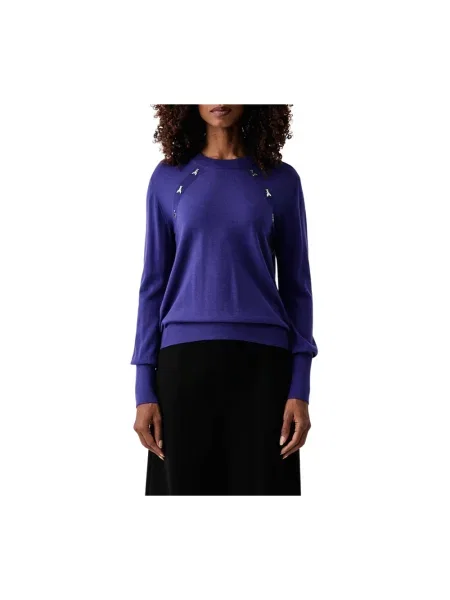 Sweter Patrizia Pepe fioletowy
