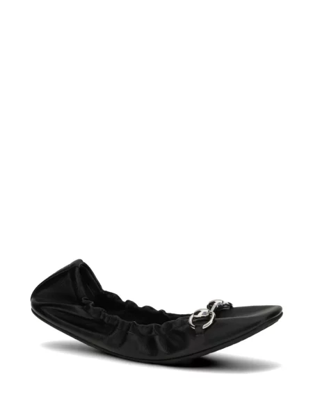 Balerini Gucci din piele negru