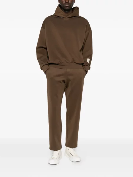 Pantaloni Yes London alergare cu cordon maro