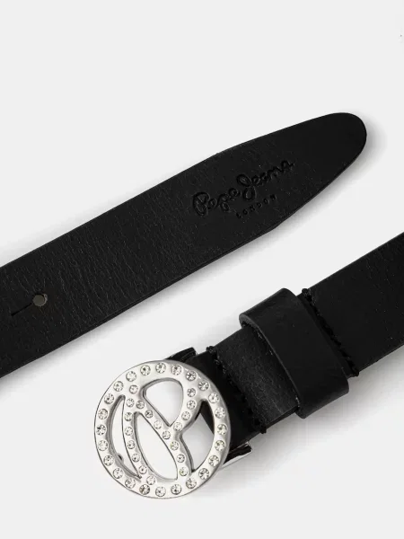 Usnjen Pepe Jeans ATHEMOND BELT črna