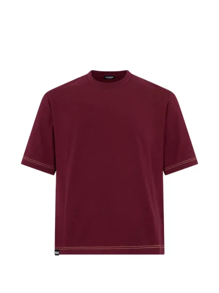 Tricou Dsquared2 cu decolteu în V roșu