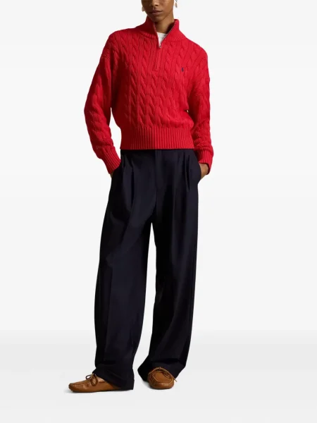 Czapka z daszkiem Polo Ralph Lauren w kratkę z twillu biznesowa niebieska