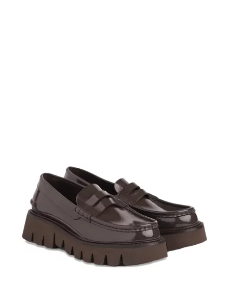 Pantofi loafer Pedro Garcia cu platformă maro