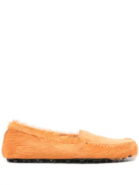 Pantofi loafer Marni slip-on portocaliu