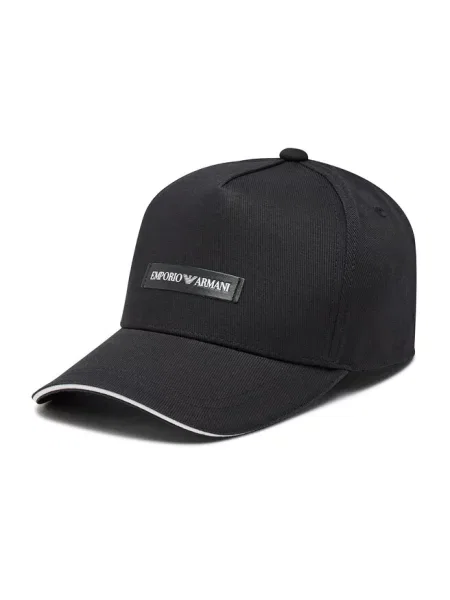 Czapka z daszkiem Emporio Armani czarna