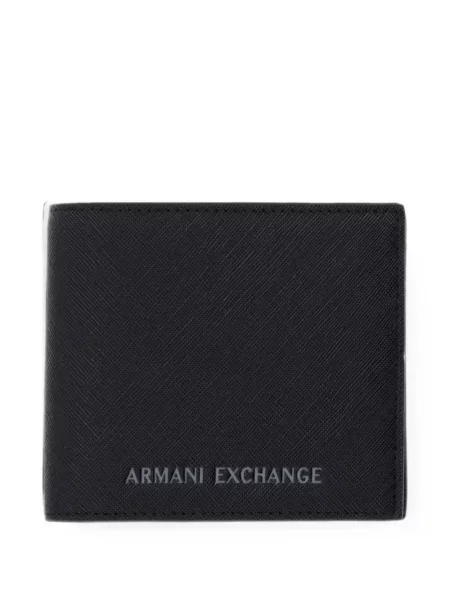Portofel Armani Exchange cu imagine negru