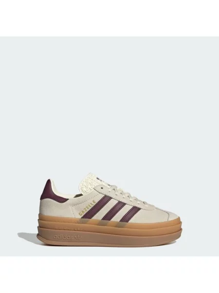 ADIDAS ORIGINALS Tenisky Gazelle Bold vínově červená / bílé vlny béžové