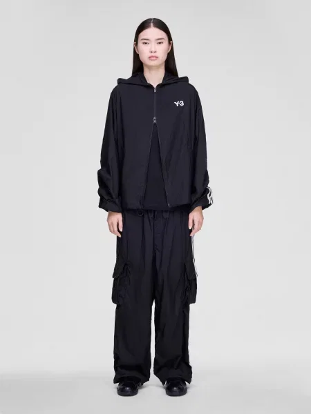 Брюки карго Adidas в полоску черные