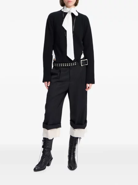 Pulover Ann Demeulemeester din cașmir negru