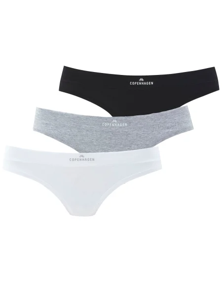 Copenhagen Studios Tanga gri / negru alb