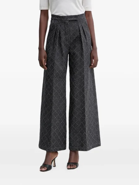 Pantaloni Simona Corsellini plisate gri