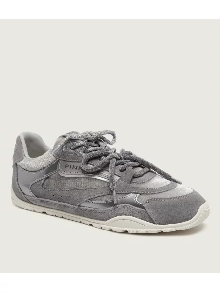 Pinko Sneakers Yulia 01 | piele întoarsă gri