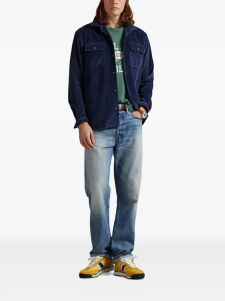 Μικρός κασκέτο Polo Ralph Lauren με χαμηλή μέση υφαίνω διαγωνίως πράσινο