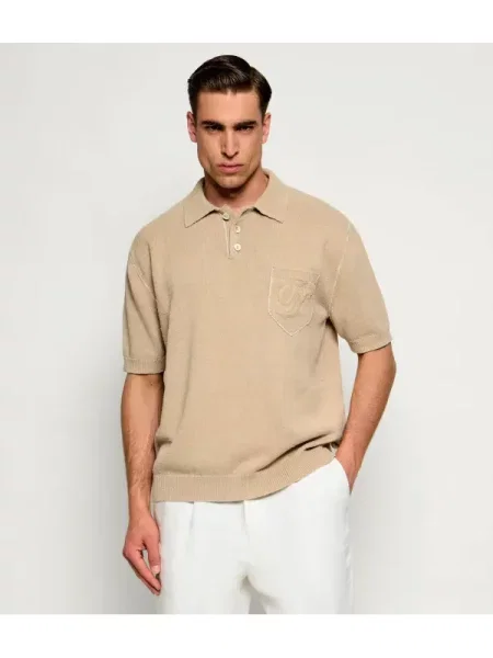 Tricou polo Dsquared2 bej