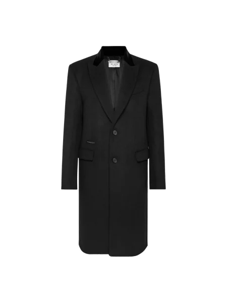 Długi płaszcz Philipp Plein czarny