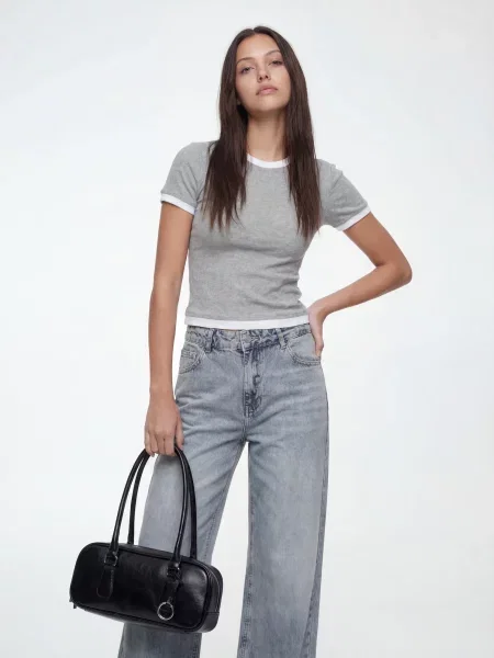 Studioselect Tricou Lana gri deschis alb