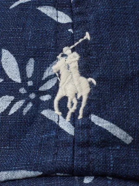 Pledas raštuotas piniginė Polo Ralph Lauren poplinas mėlyna