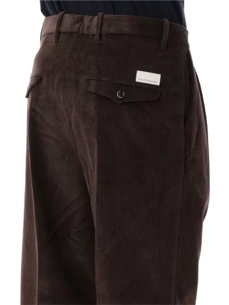 Pantaloni Nine In The Morning de catifea cord maro