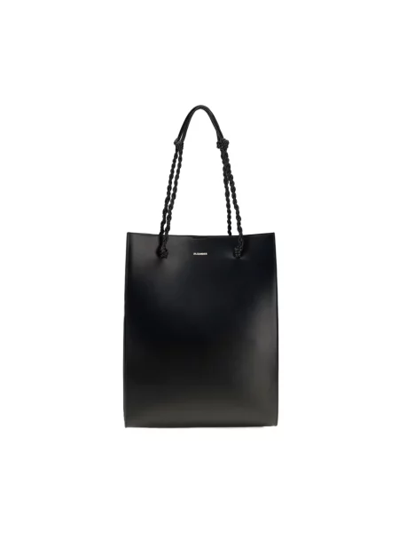 Shopperka Jil Sander skórzana czarna