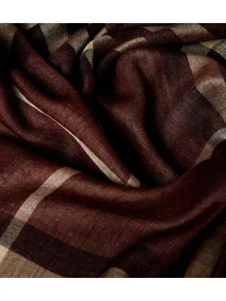 Fular Burberry de lână în carouri