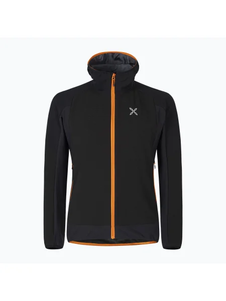 Olcsóbban. Férfi Montura Premium Wind Hoody nero/mandarino kabát. Méret: L fekete