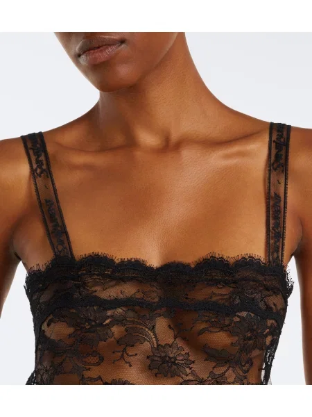 Maiou Saint Laurent din dantelă negru