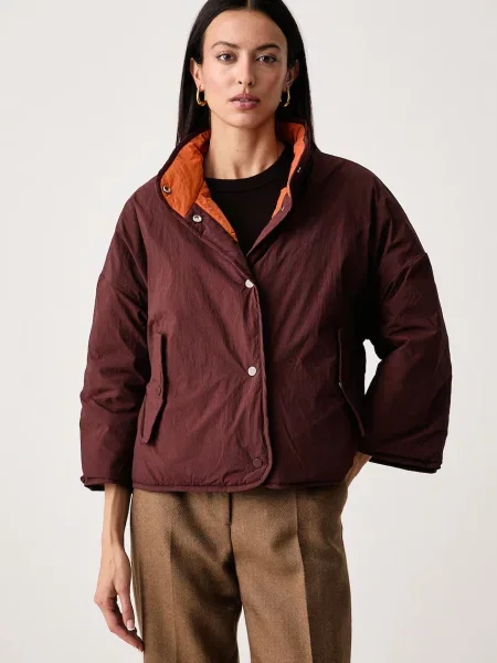 United Colors of Benetton jachetă reversibilă pentru femei maro