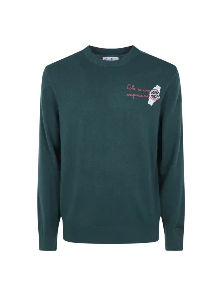 Sweter Mc2 Saint Barth wełniany zielony