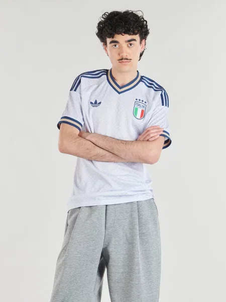 Fotbal tricou Adidas din jerseu alb