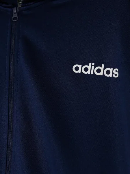 Pantaloni Adidas cu dungi alergare cu broderie albastru