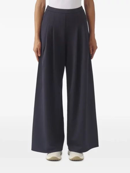 Pantaloni palazzo Max Mara albastru