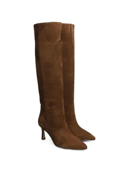 Botine L Arianna din piele de căprioară maro