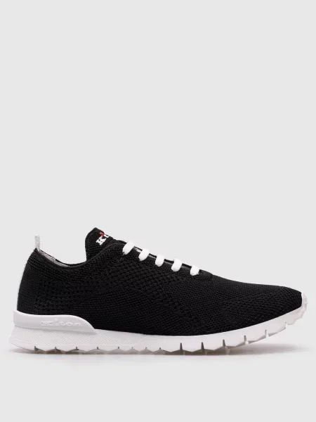 Кросівки з вишивкою логотипа Kiton чорні