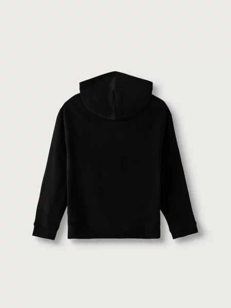 Tommy Hilfiger hanorac cu glugă pentru copii din negru