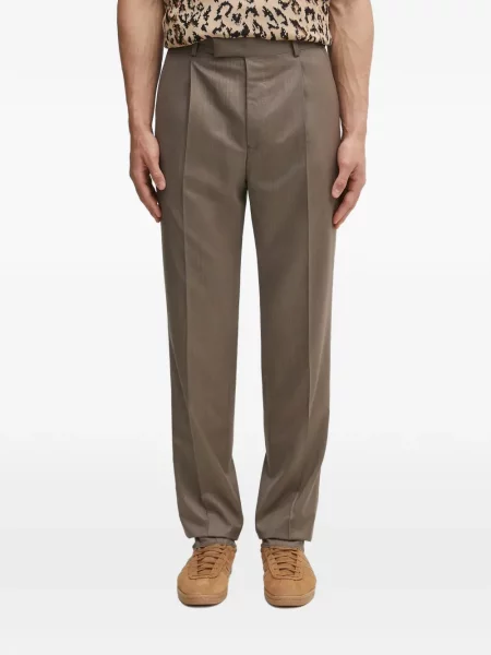 Pantaloni Wacko Maria plisate maro