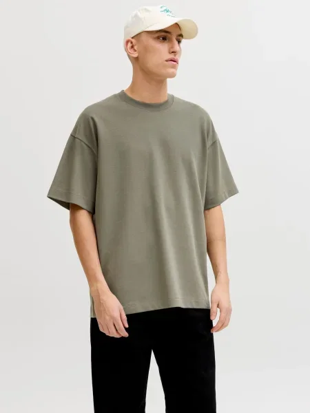 JACK & JONES Tricou JJEBARRON oliv
