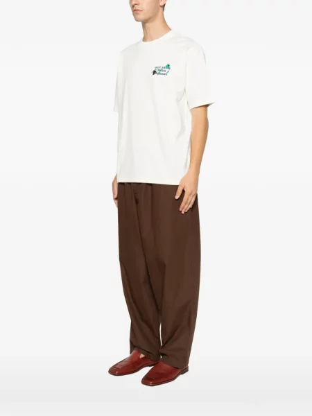 Scurt tricou Drole De Monsieur alb