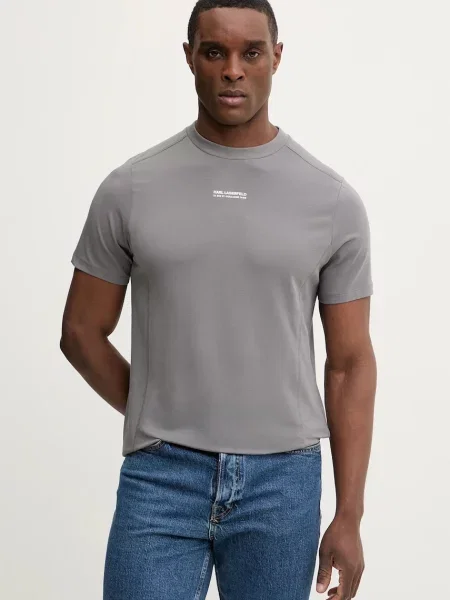 Kratka majica Karl Lagerfeld siva