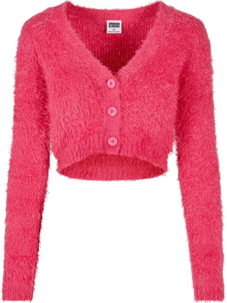 Tollas kardigán Urban Classics rózsaszín