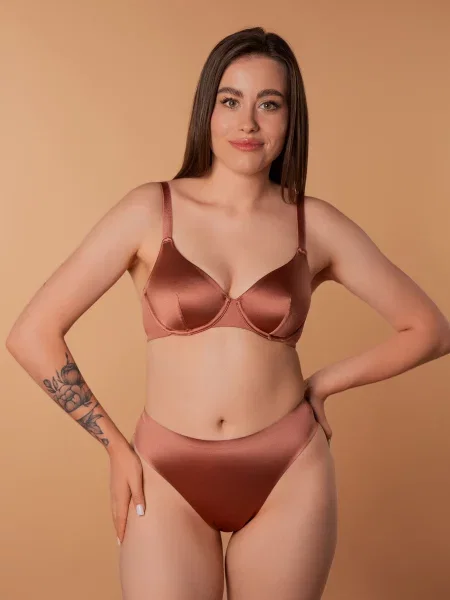 Бюстгальтер brabrabra теракотовий поліамід/еластан