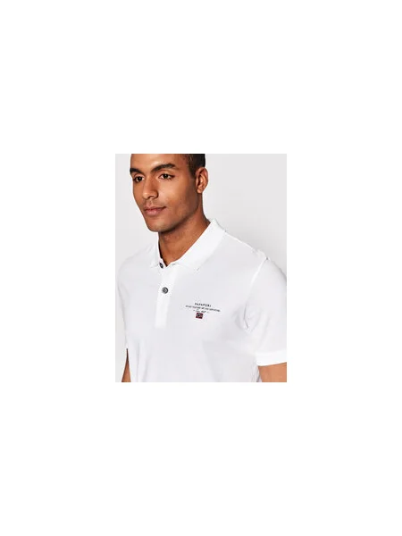 Napapijri Pólóing Elbas Jersey Regular Fit fehér