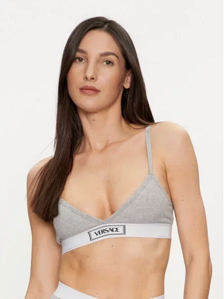 Dzianinowa braletka Versace szara