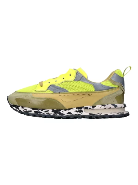 Sneakersy Hidnander skórzane żółte