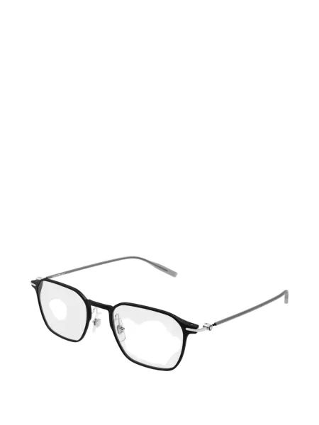 Ochelari de soare Montblanc cu imprimeu geometric negru