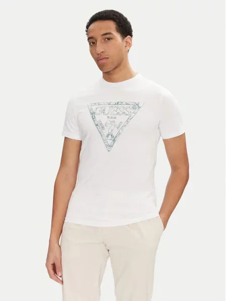 T-Shirt Guess λευκό
