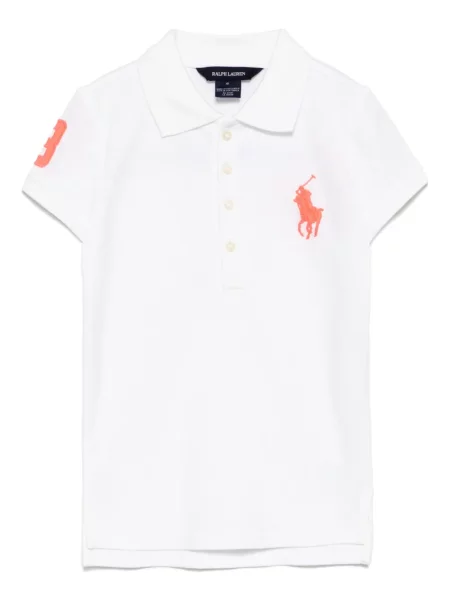 Koszulka polo dziecięca Polo Ralph Lauren biała