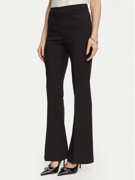 Rinascimento Pantaloni din Flare Fit negru