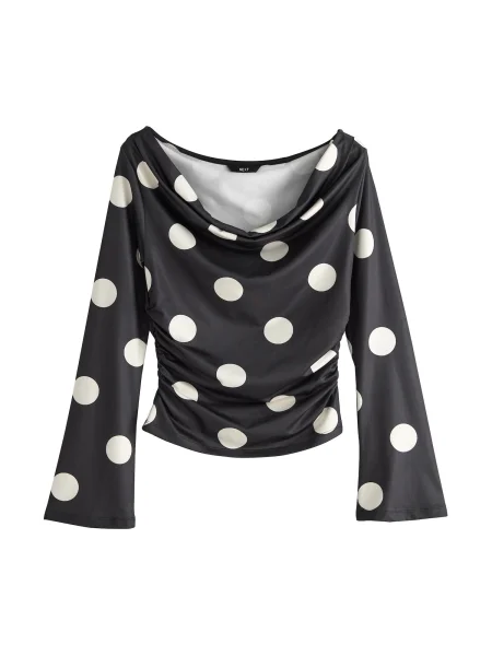 Next Tricou negru alb