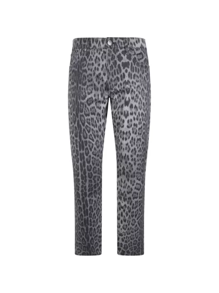 Traperice Roberto Cavalli s printom s leopard uzorkom siva