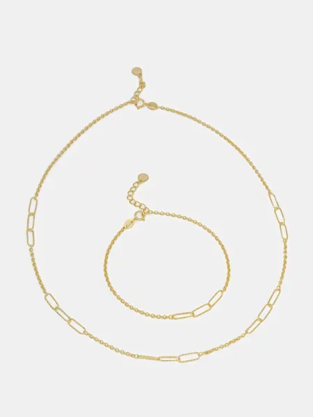 Answear.LAB colier si bratara din placat cu aur argint